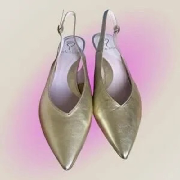 Sole Bliss- Kara Gold Leather NIB Sz 42 (US 11) - Picture 2 of 12